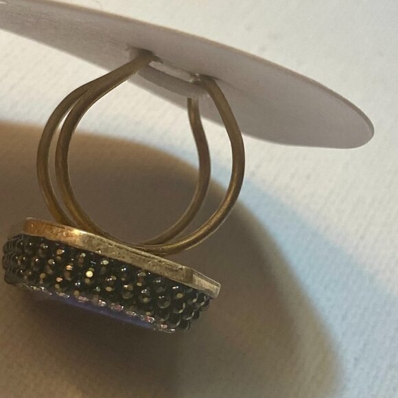 2/$25 ITEM ❤️: Blue stone adjustable statement ring - Picture 9 of 11